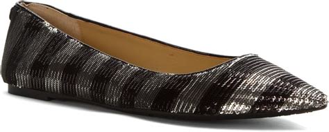 Michael Michael Kors Women's Arianna Flat Black/Silver 6.5 M